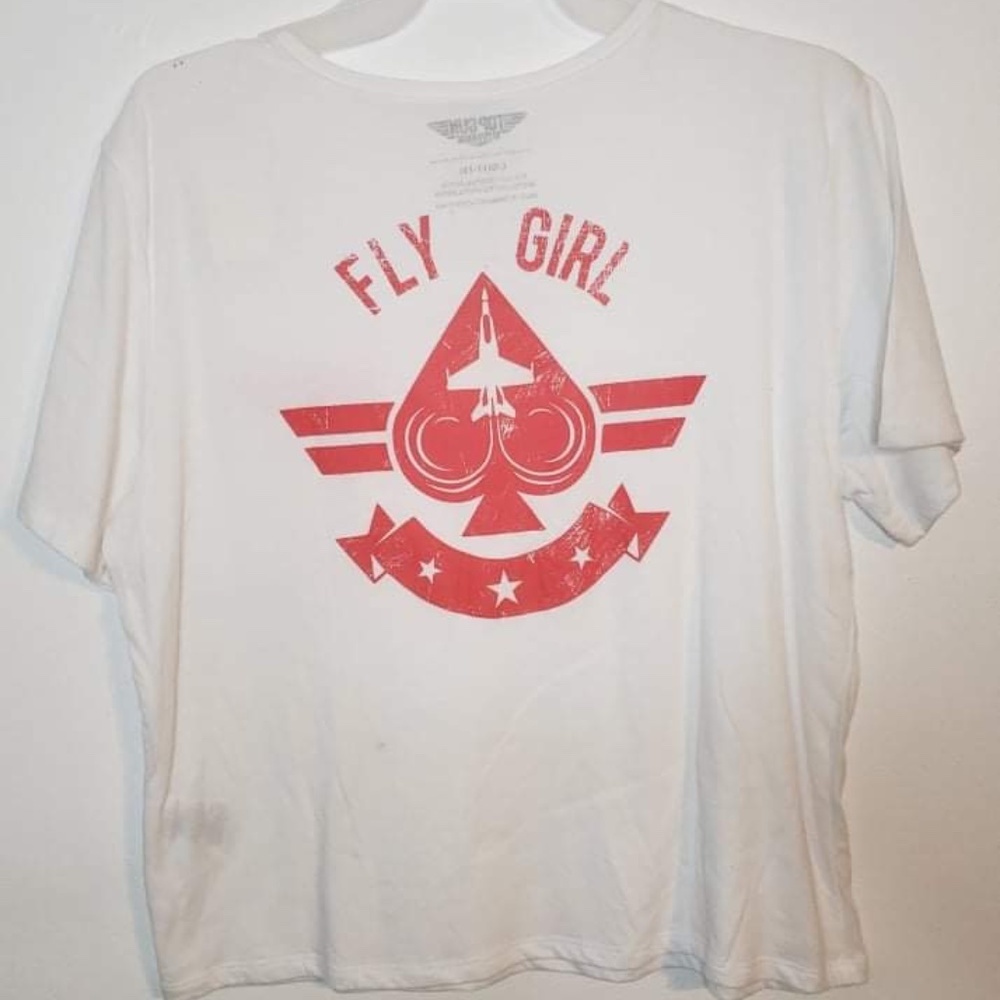 Top Gun Fly Girl Shirt Size L